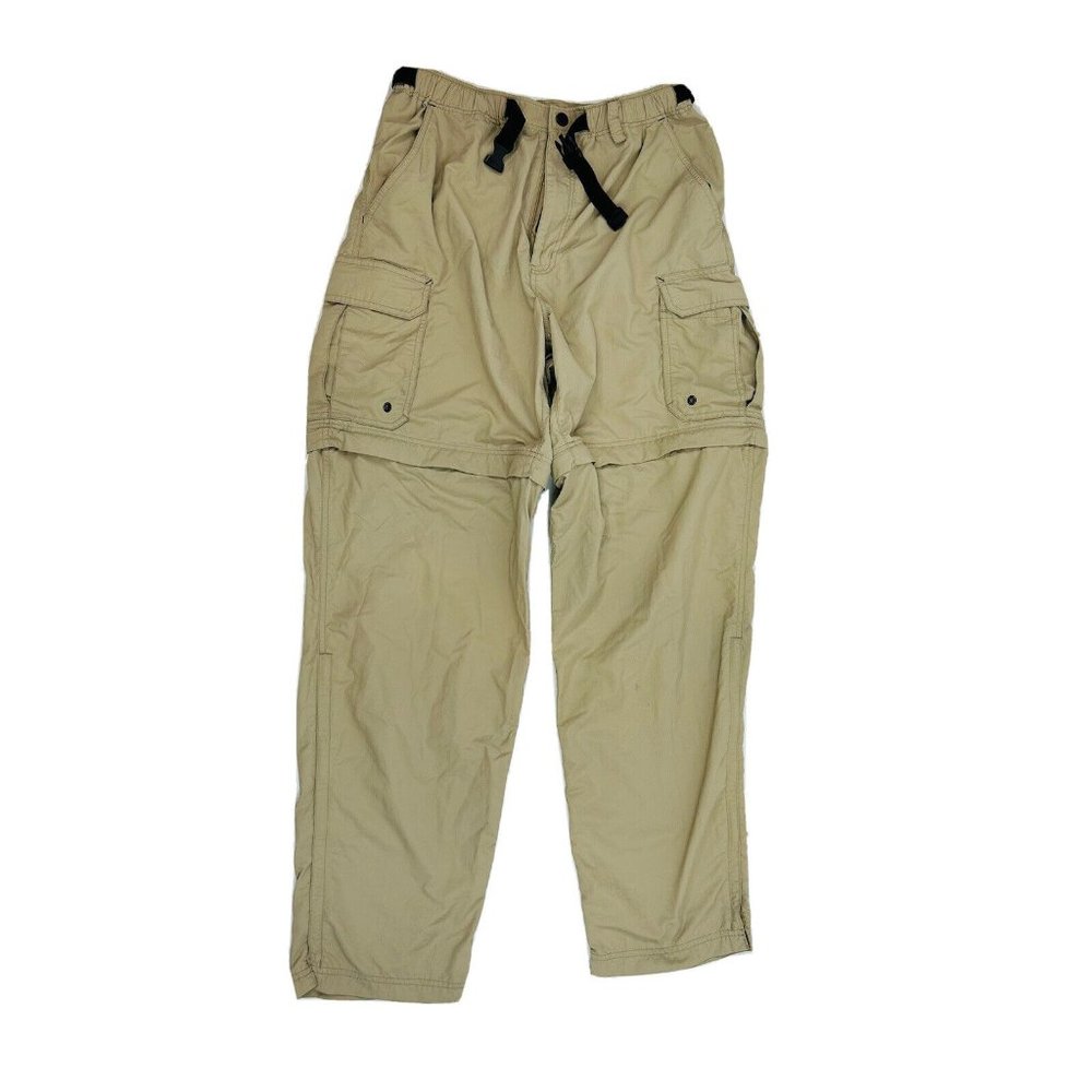REI Nylon UPF 50 Convertible Hiking Trail Cargo Pants Khaki